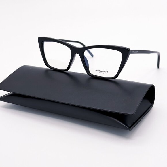 NEW SAINT LAURENT SL737 MICA 001 BLACK WOMEN EYEGLASSES SAINT LAURENT - Picture 1 of 10